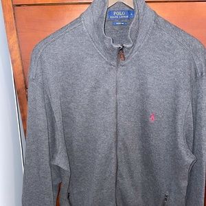 Ralph Lauren polo estate rib zip up sweater